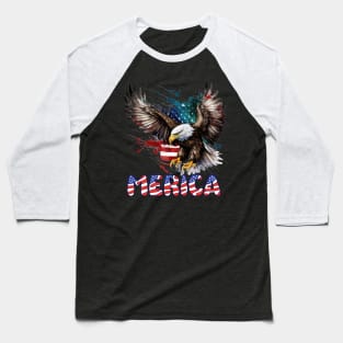 4th Of July Merica Patriotic USA Flag Bald Eagle Baseball T-Shirt